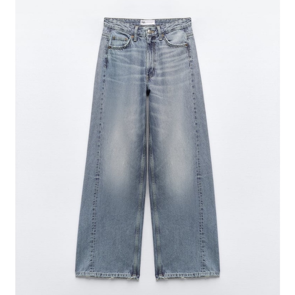Women’s Zara Mid Rise, Wide Leg Jeans